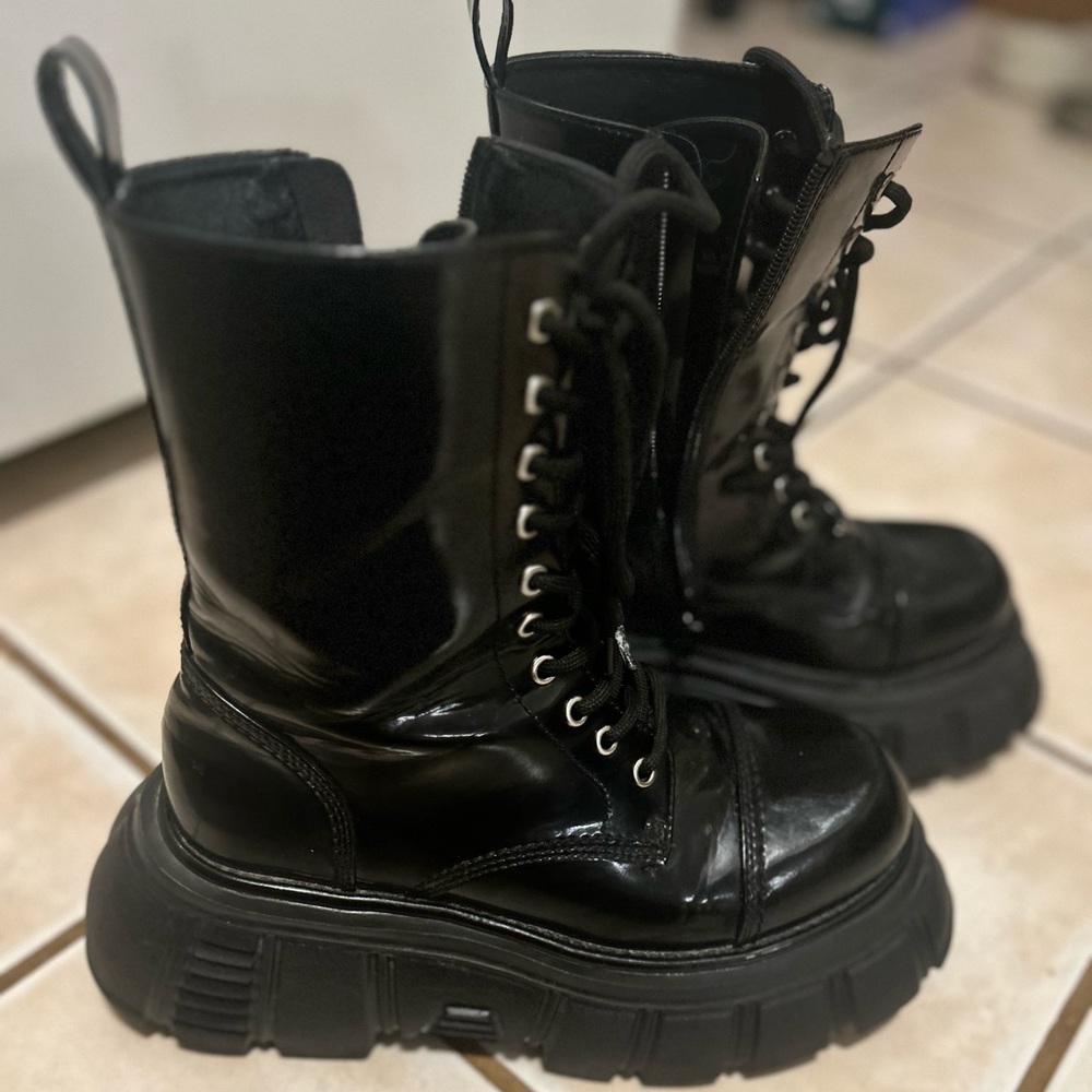 Jeffrey Campbell Stomp Platform Boots.